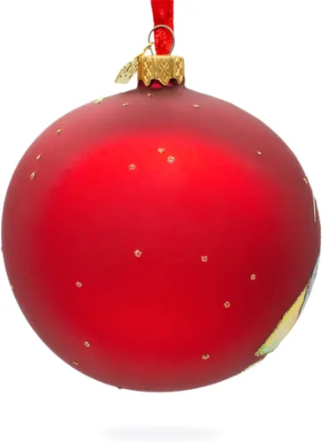Miniatura 6 de Viaje a Nueva Zelanda bola de cristal adorno de Navidad 4 pulgadas