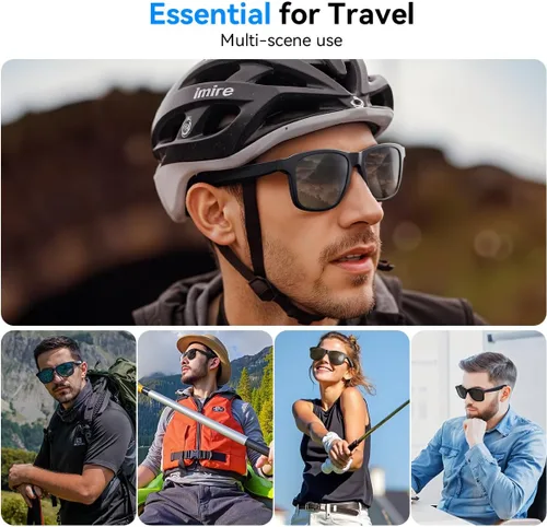 Miniatura 9 de XO Simple is Beauty Lentes de audio inteligentes para exteriores, lentes de sol Bluetooth unisex para hombres y mujeres con micrófono y altavoces