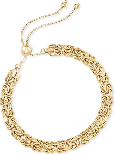 Miniatura 4 de Ross-Simons Pulsera Bolo bizantino de oro amarillo de 14 quilates, Oro, no conocido