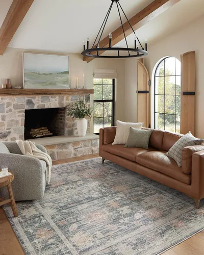 Miniatura 14 de Loloi Magnolia Home de Joanna Gaines Millie Collection MIE-05 Piedra/Natural 2 pies y 7 pulgadas x 12 pies, 0.25 pulgadas de altura de la pila