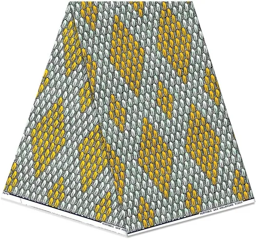 Miniatura 30 de Patrón africano de cera Ankara imprime tela 6 yardas 100% algodón cera paño para vestido de fiesta y telas de tapicería DIY LB041