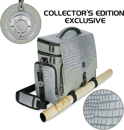 Miniatura 7 de ENHANCE Bolsa de viaje para DND Edición Coleccionista, bolsa compatible con Dungeons and Dragons, soporte para alfombrilla de batalla, bolsillos