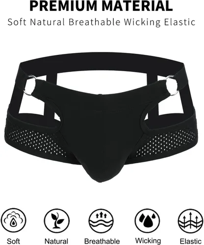 Miniatura 91 de SKYSPER Jock Strap Athletic Supporter para hombres Sexy Jockstrap Ropa interior masculina