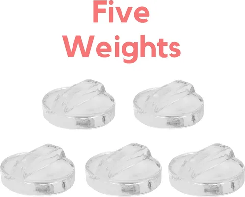 Miniatura 4 de Paquete de 5 – Fácil de agarrar – Agarrarlos con pinzas – Pesos de fermentación de vidrio con asas para tarros Mason de boca ancha