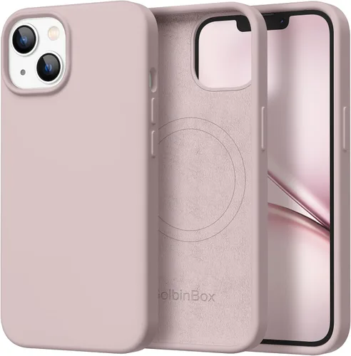 Miniatura 47 de GolbinBox Funda magnética para iPhone 17, compatible con MagSafe, cubierta de silicona integrada para control de cámara, funda de silicona líquida a