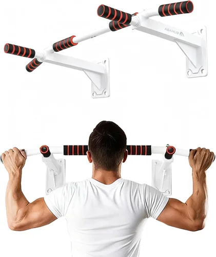 Miniatura 8 de Abahub Wall Mounted Pull Up Bar, Multi-Grip Chin-Up Bar for Home Gym Workout, Drill-installed, Heavy-Duty & Stable Training Bar with 440lbs Capacity