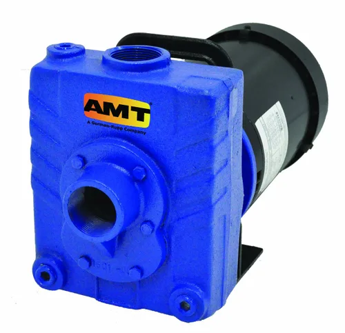 AMT Pump 282C-95 Bomba centrífuga autocebante, hierro fundido, 1 HP, 1 fase, 115/230V, curva B, 1-1/2" NPT hembra puertos de succión y descarga