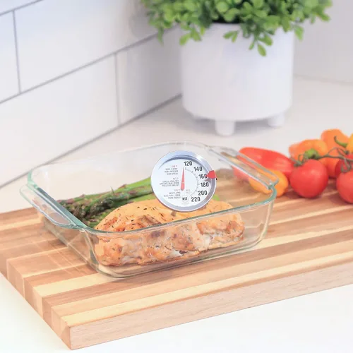 Miniatura 6 de Escali AH1 Termómetro de acero inoxidable para carne, apto para horno, esfera extra grande de 2.5 pulgadas, etiqueta con temperatura para carne