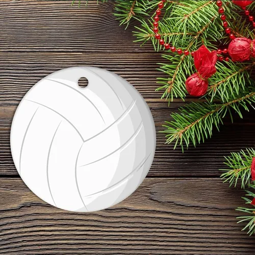 Miniatura 2 de Adorno de cerámica de Navidad, regalos de voleibol para niñas adolescentes, regalo de Navidad, decoración de Navidad, adorno de recuerdo, adorno