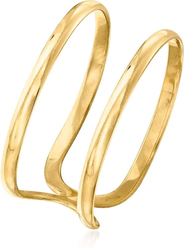 Miniatura 3 de RS Pure by Ross-Simons 14kt Yellow Gold 2-Band Open-Space Ring