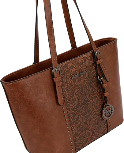 Miniatura 3 de Montana West Bolsa de mano para mujer, juego de bolso grande y bolsos de mano, colección en relieve, juego de 2 piezas
