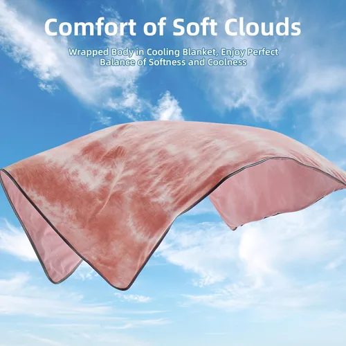 Miniatura 5 de inhand Manta refrescante (50 x 60 pulgadas), mantas refrescantes para personas que duermen con calor, absorbe el calor para mantener a los adultos