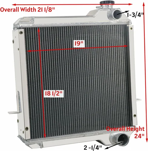 Miniatura 2 de 234876A1 234876A2 Radiador para retroexcavadora de caja 570 580L 580SSL 590SL 4300 P85, radiadores de enfriamiento de aluminio completo