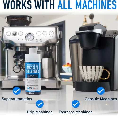 Miniatura 4 de Essential Values Solución Descalcificadora (8 fl oz / 236 ml) – Limpiador de Cafetera para Nespresso, Keurig, Breville y Más – Funciona en Todas