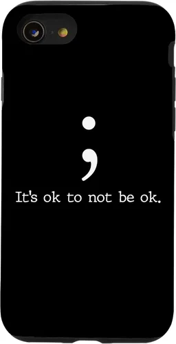 Miniatura 17 de Mental Health Awareness Shirts Semicolon Quote Gift Case for iPhone 17