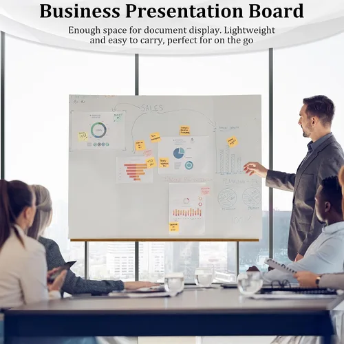 Miniatura 6 de Ndsox Paquete de 4 tableros de póster triples blancos de 36 x 48 pulgadas, cartón corrugado grande, para presentaciones de negocios, pósterboard