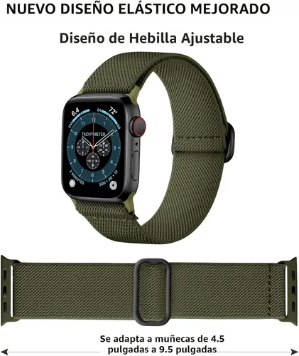 Miniatura 2 de DaQin Paquete de 3 bandas elásticas Solo Loop compatibles con Apple Watch para hombres de 49 mm, 46 mm, 45 mm, 44 mm, 42 mm, correa elástica