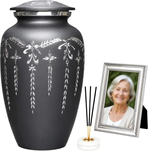 Urnas para cenizas humanas adultas, mujeres y hombres de más de 200 pulgadas cúbicas, urna decorativa de entierro, urnas de cremación funeraria para