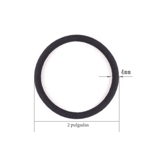 Miniatura 2 de 120 unidades de ligas para el cabello negro, elásticas, para cabello grueso y rizado, ideales para mujeres u hombres (4 mm)