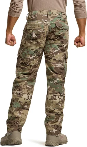 Miniatura 2 de CQR Pantalones tácticos para hombre, resistentes al agua, pantalones cargo Ripstop, ligeros EDC trabajo, senderismo, ropa para exteriores