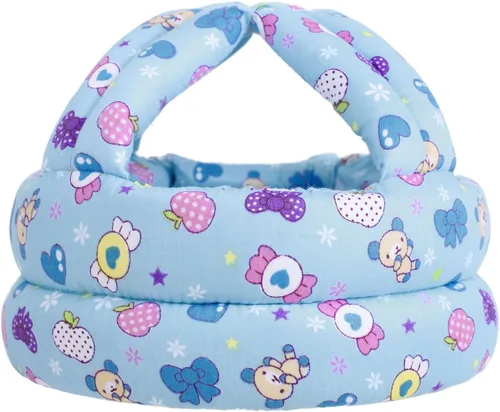 Simplicity - Casco de seguridad acolchado a prueba de golpes, para bebé o niño pequeño azul Candy
