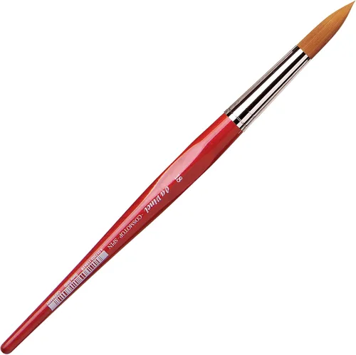 Miniatura 52 de da Vinci Watercolor Series 5580 CosmoTop Spin Pincel de Pintura, Redondo Sintético con Mango Rojo