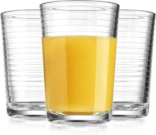 Miniatura 7 de Glaver's Vasos de jugo de 7 oz. Juego de 10 vasos de vidrio – Vasos de agua para bebidas para el hogar y bar, agua, cócteles, té helado. Apto