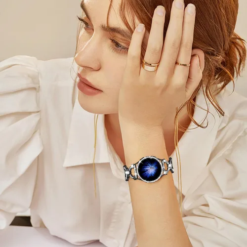 Miniatura 4 de Mesime Correas brillantes compatibles con Samsung Galaxy Watch 8/7 1.575 in 1.732 in, 0.787 in, correa de repuesto elegante Galaxy Watch 8/7