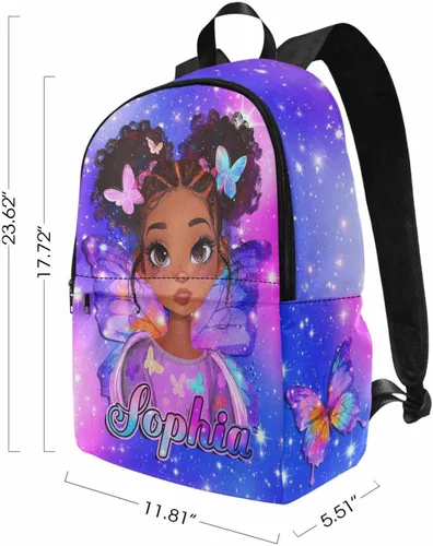 Miniatura 81 de Texto personalizado Elefante desgaste gafas mochila mochila mochila casual Daypack bolsa para mamá niñas, color86-4, Mochilas Daypack