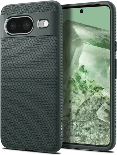 Spigen Funda para Pixel 8, Liquid Air (2023) [Sin Anillo Magnético] [Protección de Grado Militar] - Abyss Green