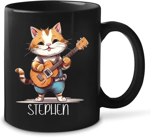 Miniatura 13 de Taza de té personalizada para amantes del tigre con nombre 2023, regalos personalizados para amantes de las mascotas, taza de café de cerámica