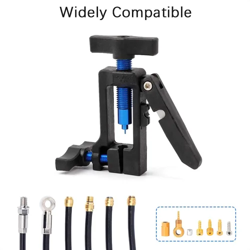 Miniatura 3 de Herramienta de inserción de destornillador de aguja mejorada 2 en 1 con cortador de manguera hidráulica para bicicleta MTB bicicleta de carretera