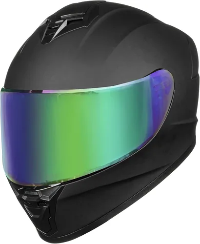 Miniatura 14 de Cascos de motocicleta para adultos, hombres y mujeres, casco ligero de cara completa para bicicleta de calle, carreras, DOT con visera extra