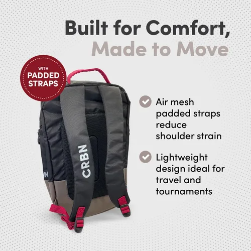 Miniatura 4 de CRBN Pickleball - Backpack - Pro Team Pickleball Bag - Padded Compartment with Space for 3 Paddles, Shoes & More