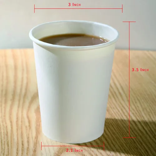 Miniatura 7 de Vasos de papel, paquete de 50 vasos desechables de 8 oz para bebidas calientes o frías, tazas de café de papel de 8 oz