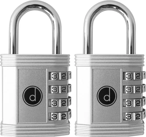 Miniatura 17 de Candado: cerradura de 4 dígitos de combinación para lockers de gimnasios, deportes, escuelas & empleados, aire libre, vallas y almacenamientos. Todo