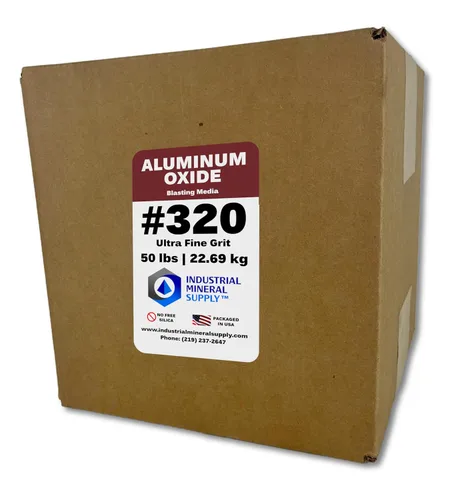 Miniatura 13 de Óxido de aluminio - 50 lbs. o 22.69 kg. - Medios abrasivos de chorro de arena para arenadores, pistolas de chorro de arena y cabinas de chorro