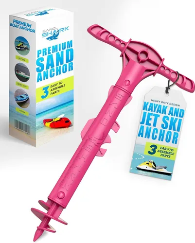 Miniatura 6 de SandShark - Anclaje para barco deportivo y anclaje para moto acuática. Poste de anclaje de agua poco profunda para barco y PWC. Kit de anclaje