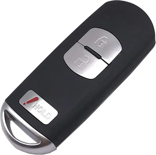Funda para llavero inteligente remoto para Mazda 3 CX-3 CX-5 WAZSKE13D01 662F-SKE13D01 3 botones de repuesto sin llave para llavero de automóvil