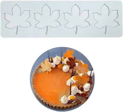Moldes de silicona 3D de hojas huecas para chocolate, molde de panal, abeja, caramelo, patrón de flores, molde para fondant, decoración de tartas de
