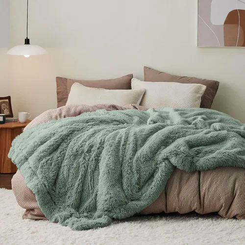 Miniatura 44 de Bedsure GentleSoft Manta de Tiro de Piel Sintética Esponjosa y Suave para Sofá, Forro Polar Sherpa Suave Regalos Acogedores para Mujeres, Manta
