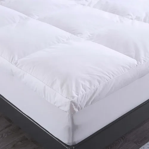 Miniatura 2 de Feather & Loom Cama de plumas rellenas de nano con funda de algodón (tamaño matrimonial)