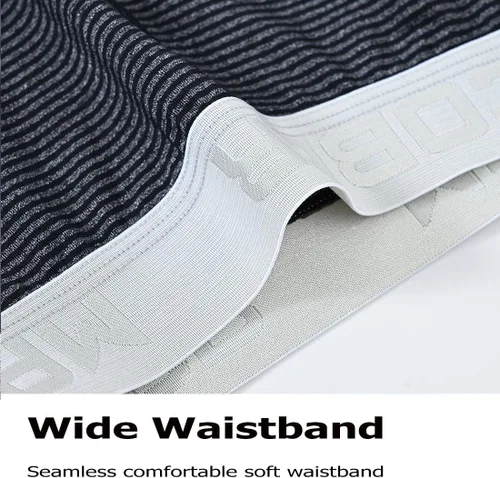 Miniatura 2 de ZONBAILON Mens Underwear Stripe Moisture-Wicking Boxer Briefs