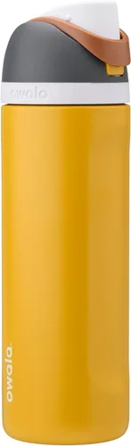 Miniatura 35 de Owala FreeSip - Botella de agua aislada de acero inoxidable con popote, botella de agua deportiva sin BPA, ideal para viajes, 32 onzas, verde putting
