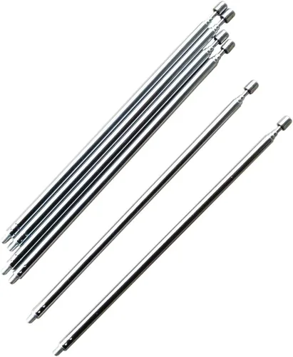 weelye Antena larga de metal telescópica universal de 6 piezas, para accesorios de control remoto, juguetes eléctricos para niños, piezas de