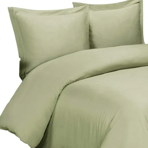 Royal Hotel Bedding Juego de fundas de edredón de bambú para cama King y Cal-King, color salvia suave y sedosa, 100% viscosa de bambú