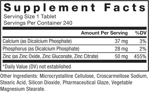 Miniatura 6 de Force Factor Zinc 50mg, suplementos de zinc con polvo de óxido de zinc, gluconato de zinc y citrato de zinc para apoyo inmunológico y salud