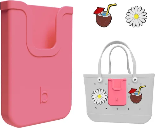 Miniatura 8 de EASYDOG Soporte para teléfono de silicona compatible con bolsa Bogg, accesorios suaves de silicona con inserto de dije y accesorio para bolsas