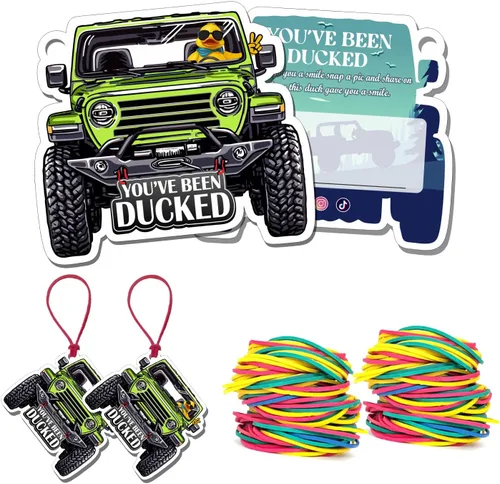 Miniatura 11 de You've Been Ducked - Tarjeta de juego, tarjeta de juego para Jeep o SUV, etiquetas de pato, pato de goma para etiquetas, diseño de automóvil de 4 4