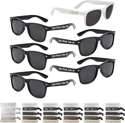 Miniatura 6 de Gafas de sol para despedida de soltera – Juego de 12, 10, 6 – Tribu de novia y dama de honor vasos de boda a granel